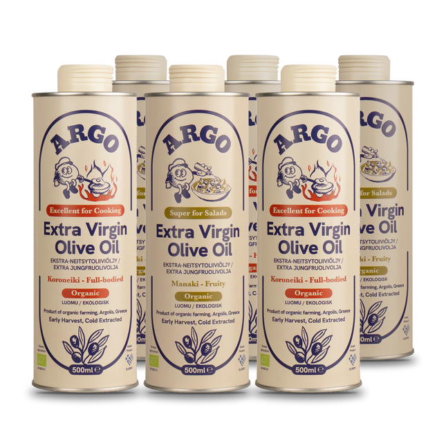 Argo 6-pack, kolme Koroneikia ja kolme Manakia, 500 ml tölkit