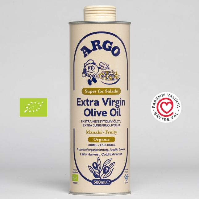 Argo - Manaki (500ml) 100% ekologisk EVOO