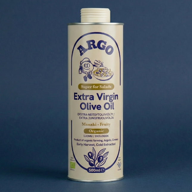 Argo - Manaki (500ml) 100% Luomu Extra Neitsyt Oliiviöljy